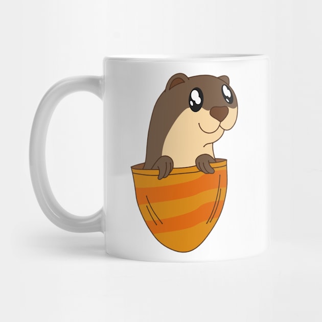 Cute Pocket Otter by Foxxy Merch